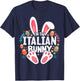 I'm The Italian Bunny Matching Easter Family T-Shirt - T-Shirt | Navy