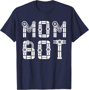 Matching Family Robot | Mother | Mom Bot T-Shirt - T-Shirt | Navy