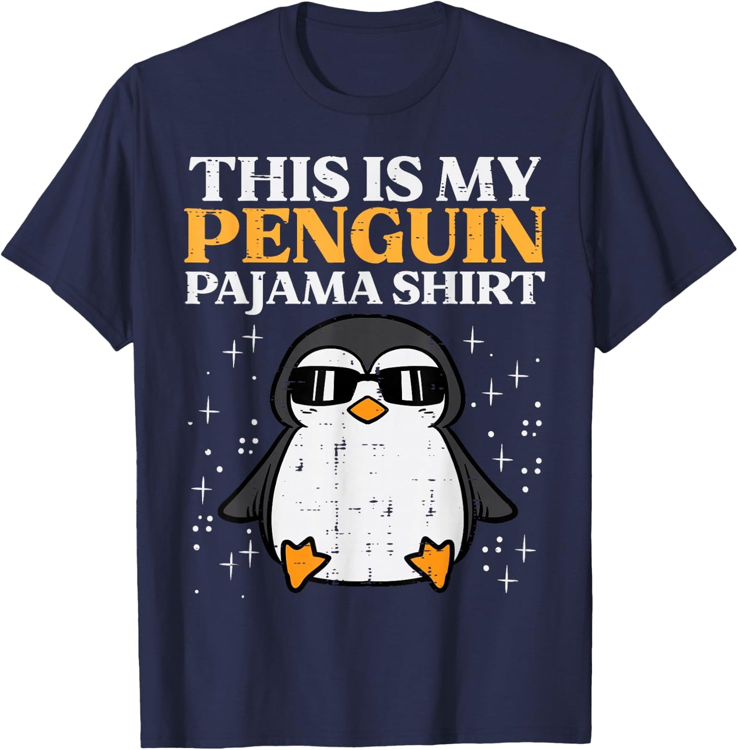 This Is My Penguin Pajama Shirt Girls Boys Kids Women Men T-Shirt - T-Shirt | Navy