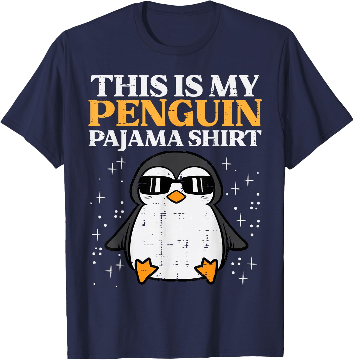 This Is My Penguin Pajama Shirt Girls Boys Kids Women Men T-Shirt - T-Shirt | Navy