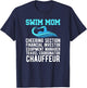 Swim Mom Definition Swimming Mom Of A Swimmer Mama T-Shirt - T-Shirt | Navy