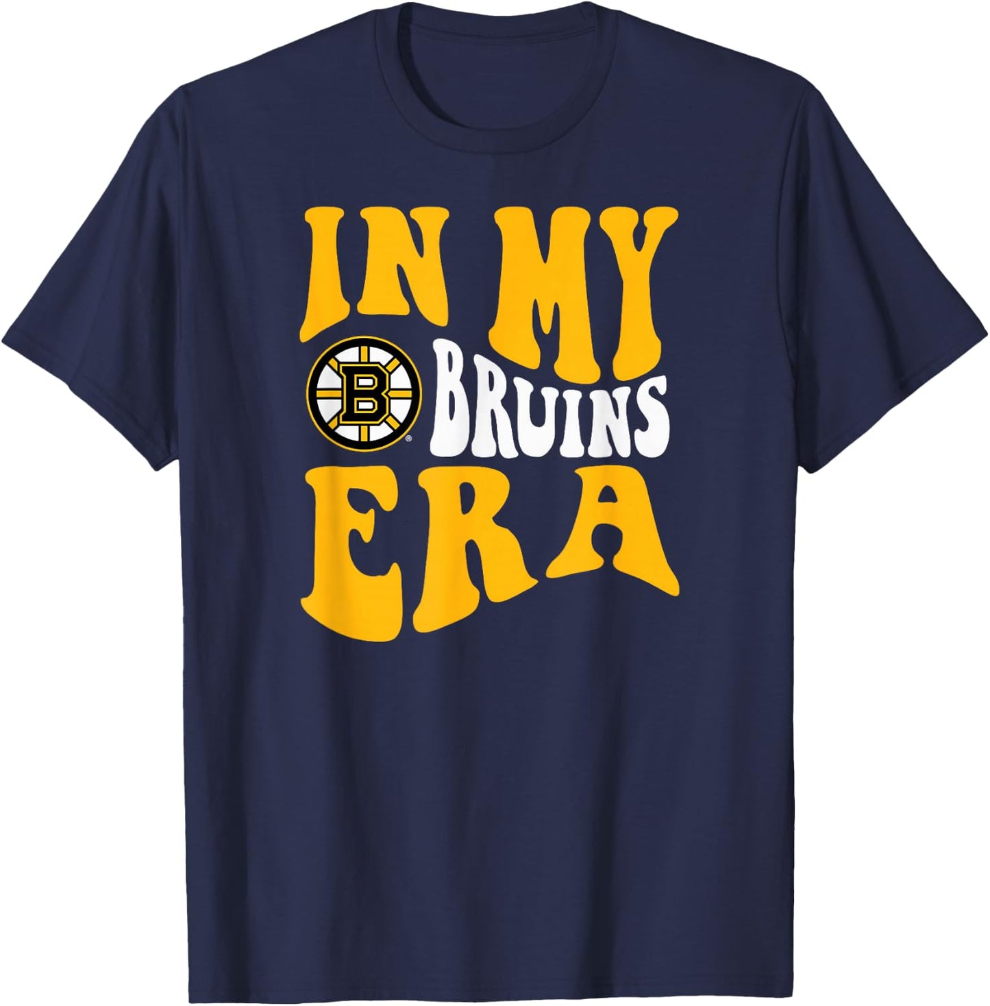 Boston Bruins Era Dark Heather Officially Licensed T-Shirt - T-Shirt | Navy