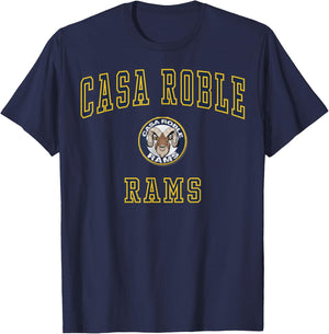 Casa Roble High School Rams C1 T-Shirt - T-Shirt | Navy
