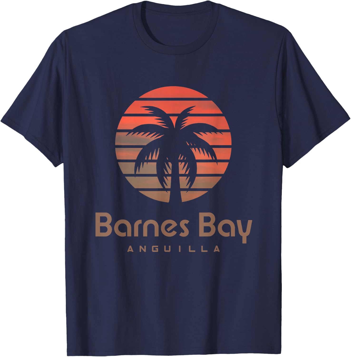 Anguilla Barnes Bay T-Shirt - T-Shirt | Navy