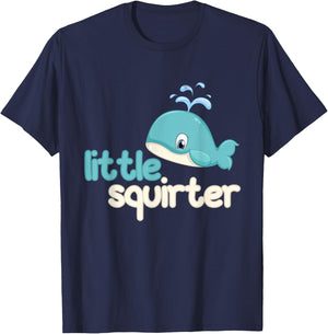 Whale Little Squirter T-Shirt - T-Shirt | Navy