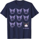 Kuromi Real - Kids Adult - Black - Short Sleeve - Cotton 100% - Small T-Shirt - T-Shirt | Navy