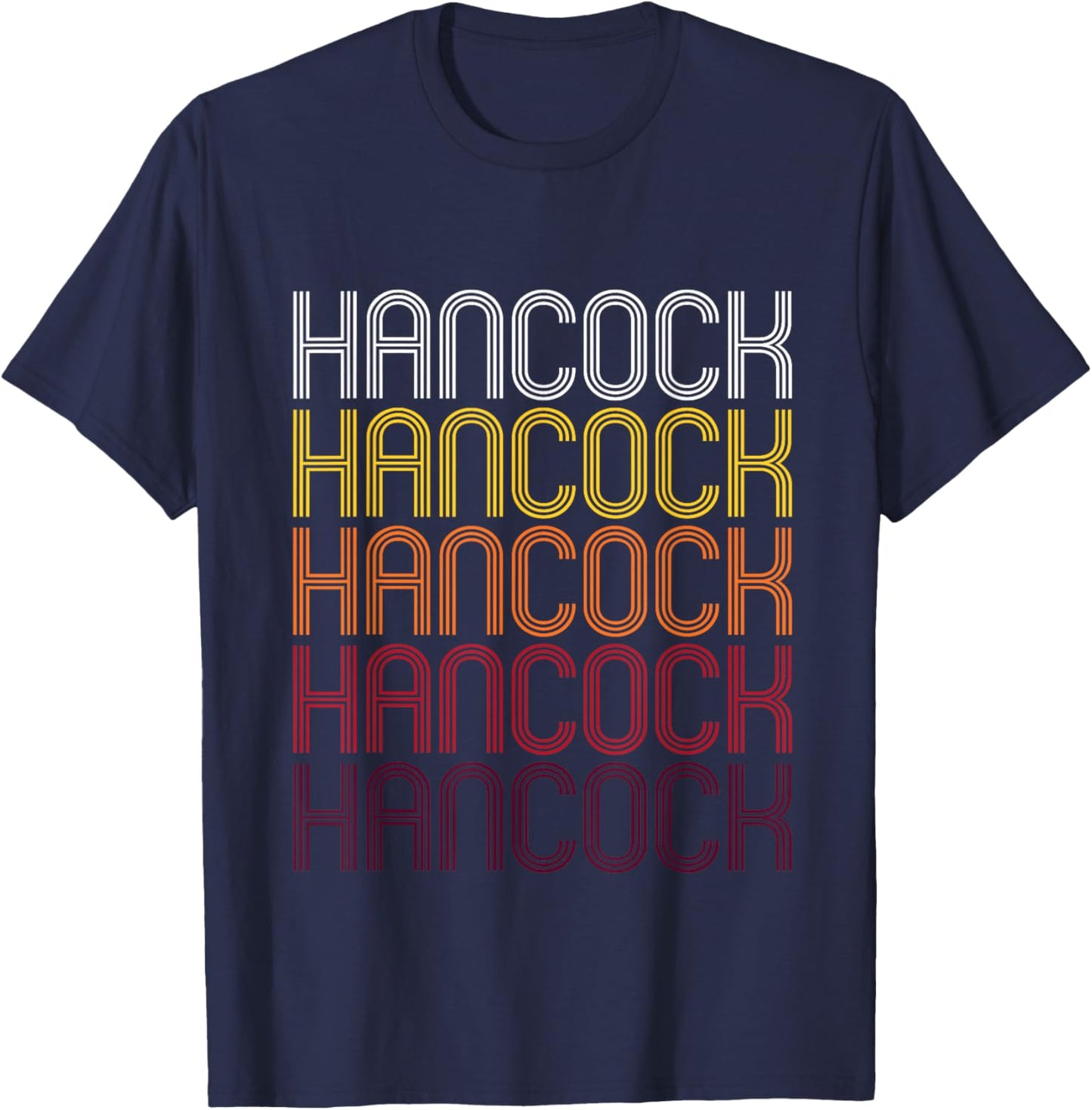Hancock, MD | Vintage Style Maryland T-Shirt - T-Shirt | Navy