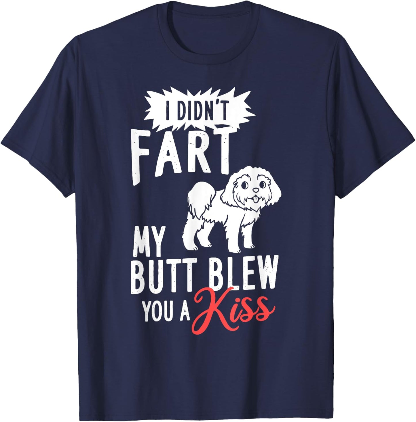 Shih Poo Dog Puppies Owner Lover T-Shirt - T-Shirt | Navy