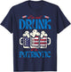 4th of July Im Patriotic American Funny Party Dad Men Women T-Shirt - T-Shirt | Navy