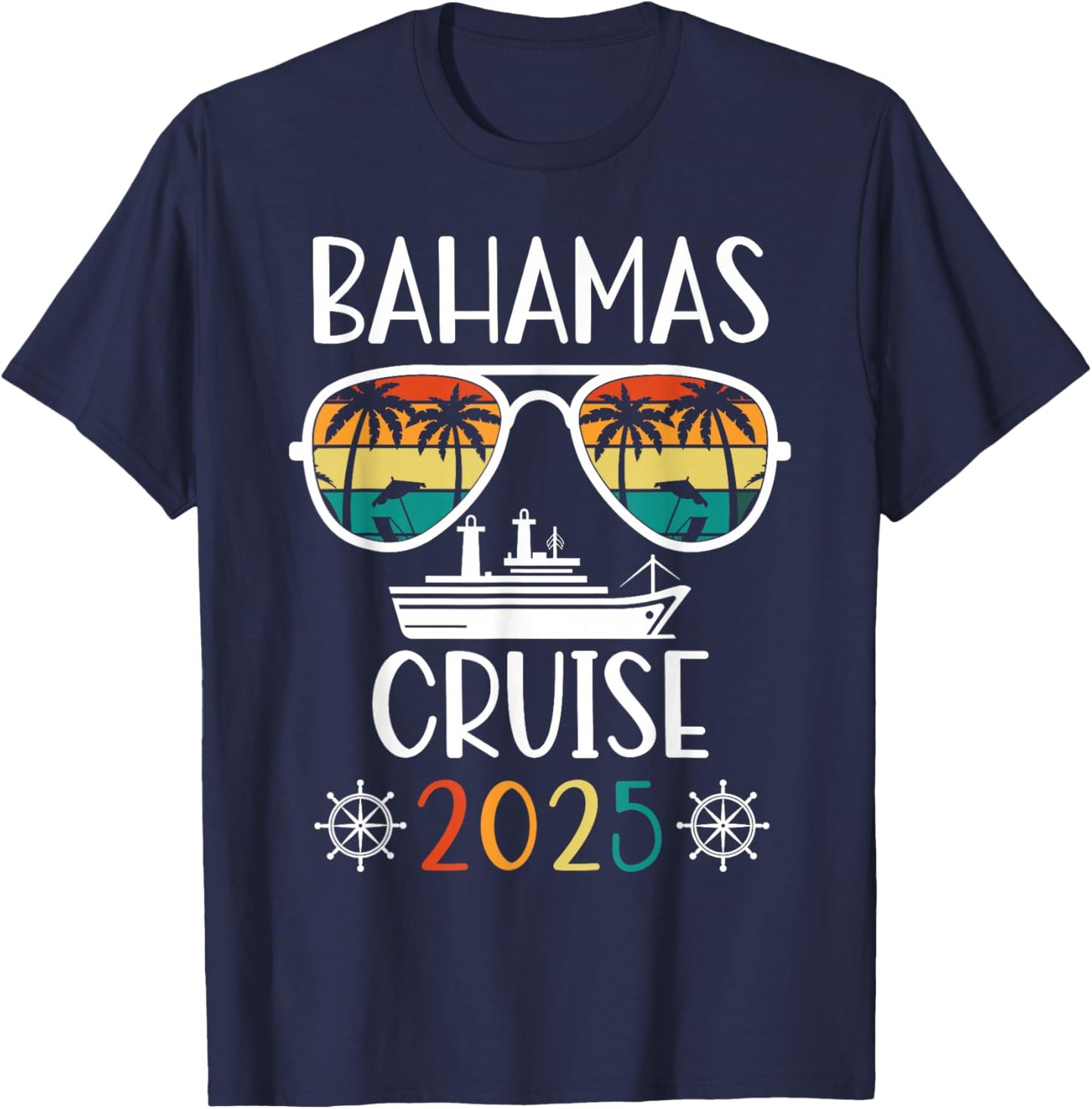 Bahamas Cruise 2025 Vacation Trip Matching Family Group T-Shirt - T-Shirt | Navy