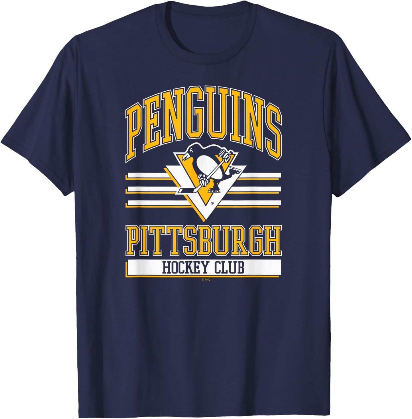 Pittsburgh Penguins Hockey Club Black Officially Licensed T-Shirt - T-Shirt | Navy