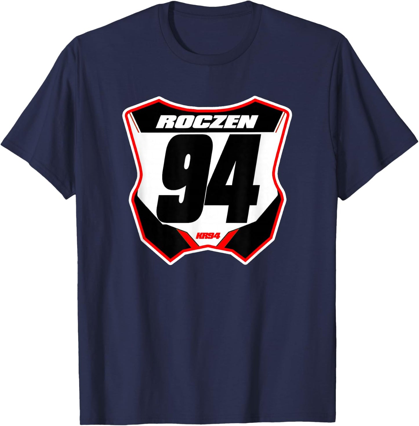 Dirt Bike Number Plate T-Shirt - T-Shirt | Navy