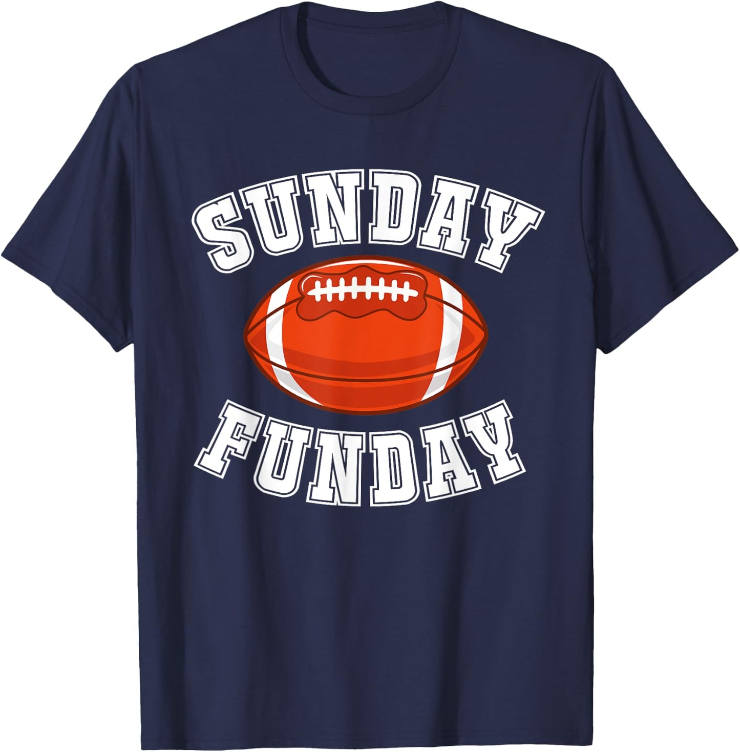 Sunday Funday Football League Sports Graphic & T-Shirt - T-Shirt | Navy