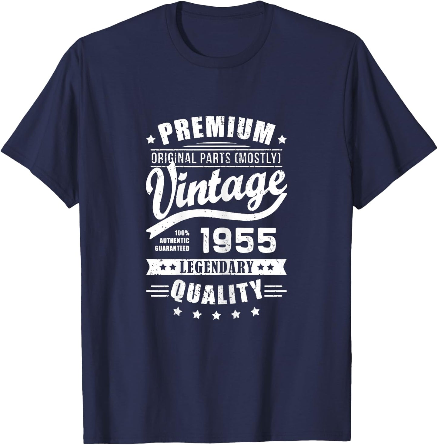 Vintage 1955 T Shirts Retro Funny 1955 Birthday T-Shirt - T-Shirt | Navy
