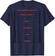 Hair Length Measurement, Follow Your Long Hair , white, S T-Shirt - T-Shirt | Navy