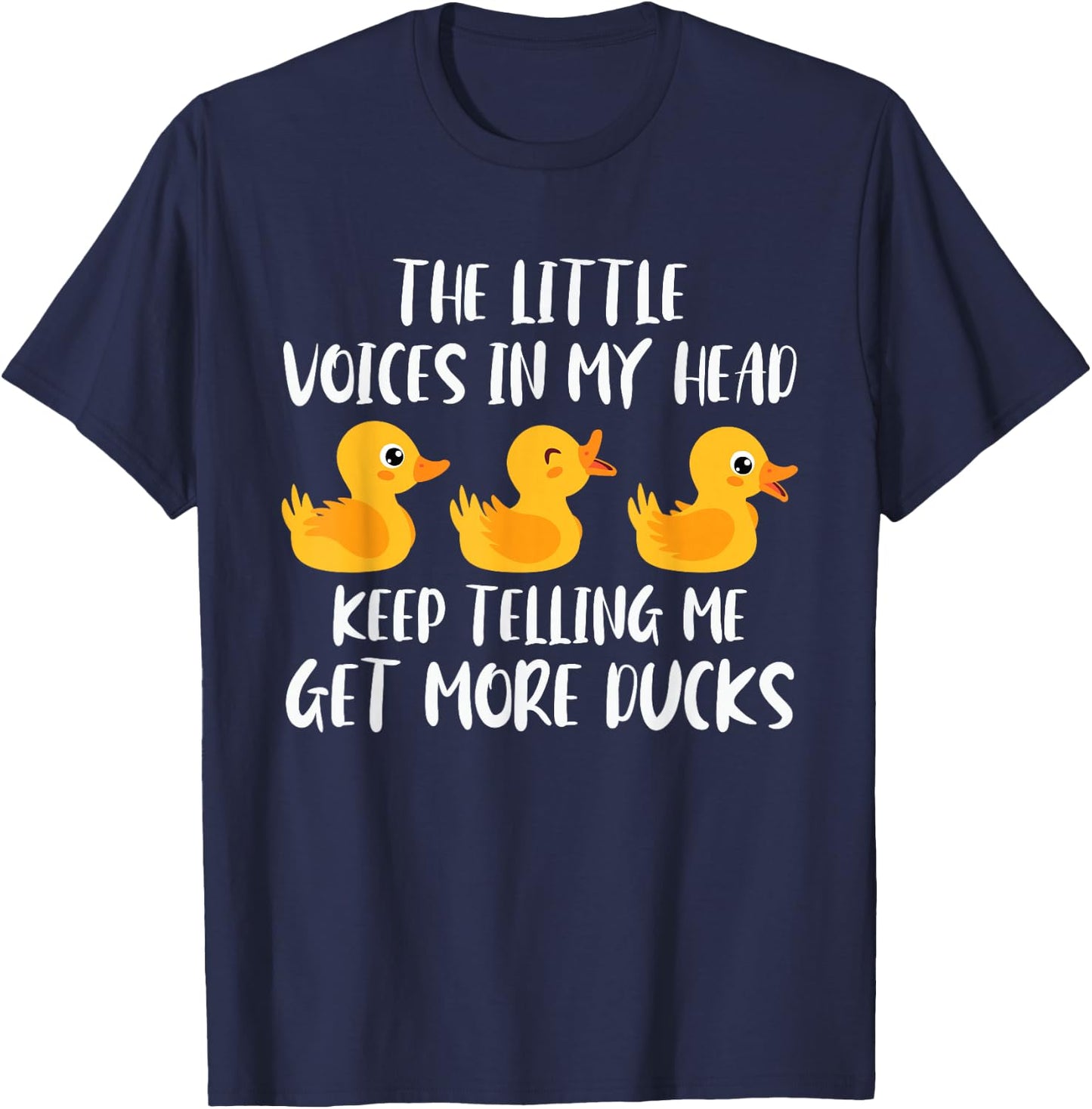 Funny Duck Owner Saying Rubber Duck Lover Rubber Ducks T-Shirt - T-Shirt | Navy