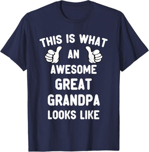 This is What an Awesome Great Grandpa Looks Like Cool T-Shirt - T-Shirt | Navy