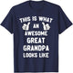 This is What an Awesome Great Grandpa Looks Like Cool T-Shirt - T-Shirt | Navy