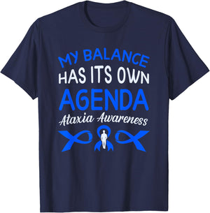 Ataxia Cerebellar Ataxia T-Shirt - T-Shirt | Navy