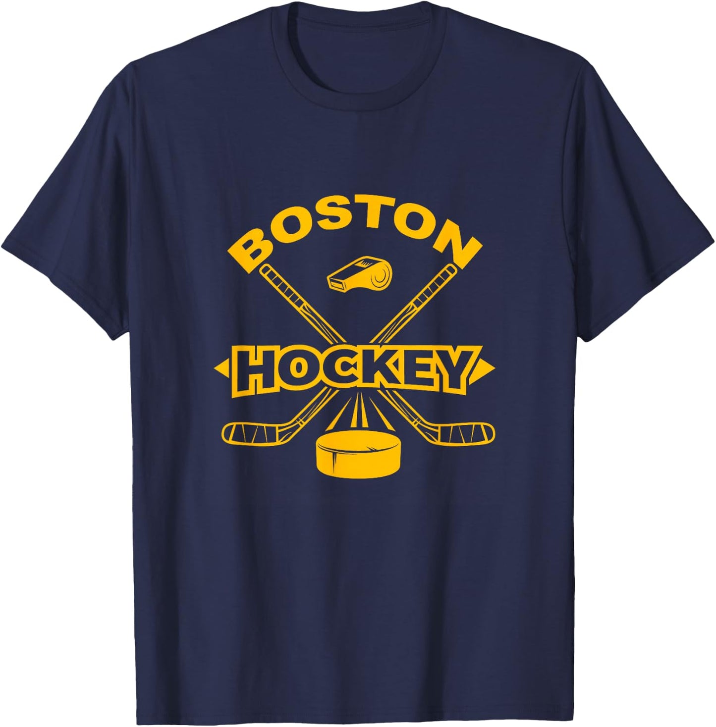 Boston Hockey Vintage T-Shirt - T-Shirt | Navy