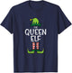 Queen Elf Xmas Matching Christmas Couple Women T-Shirt - T-Shirt | Navy