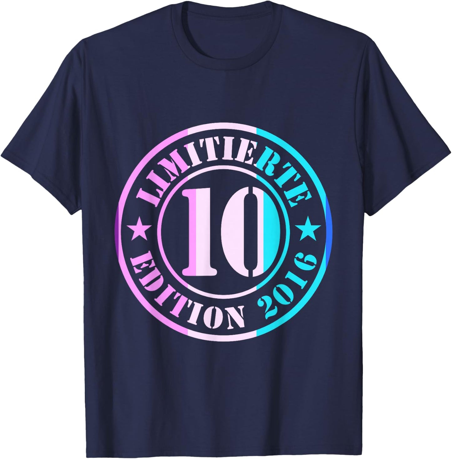 10. Geburtstag Junge Mädchen Limited Edition 2012 Jahre T-Shirt - T-Shirt | Navy