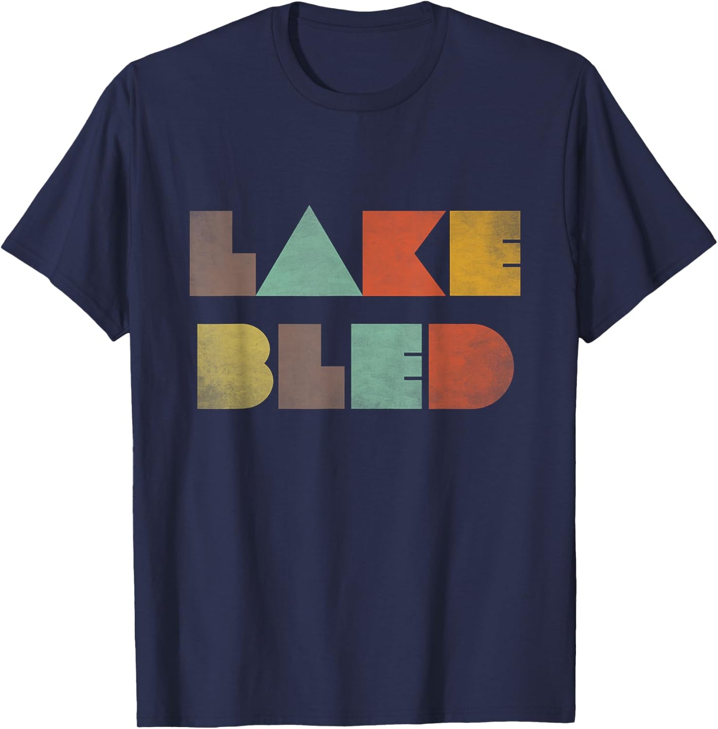 Lake Bled Vintage T-Shirt - T-Shirt | Navy