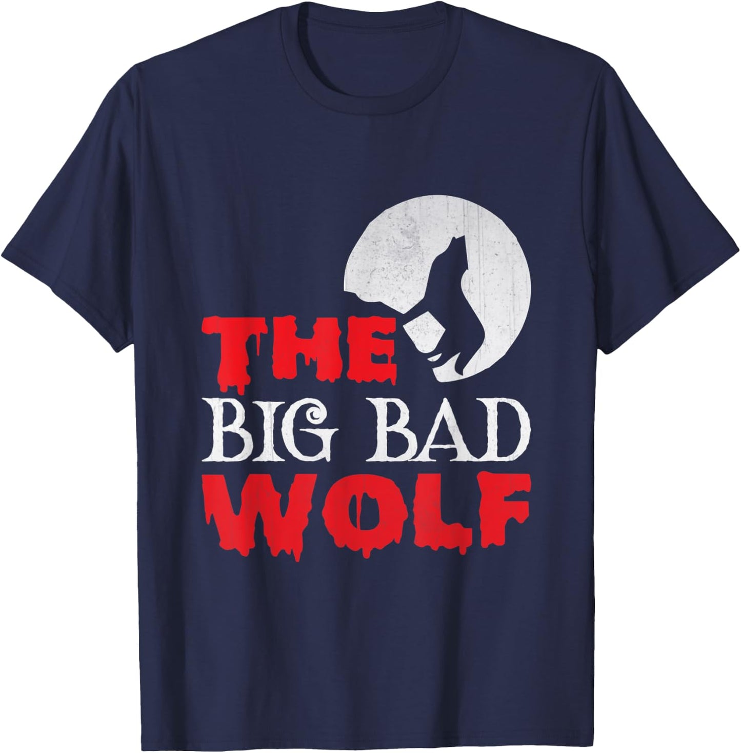 The Big Bad Wolf Halloween Costume Funny Cute Gift T-Shirt - T-Shirt | Navy