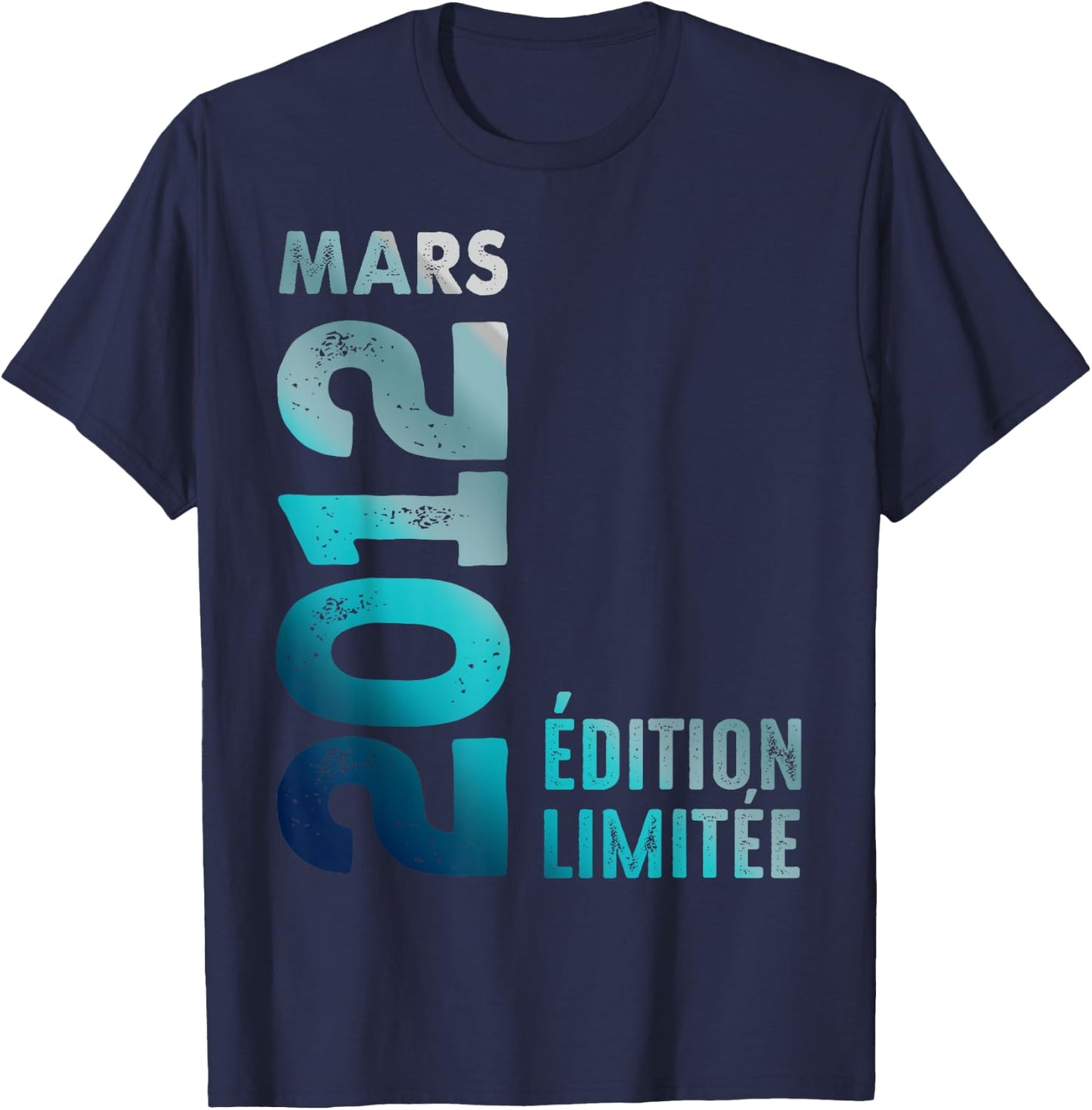 March 2012 Limited Edition March 2012 , Black, S T-Shirt - T-Shirt | Navy