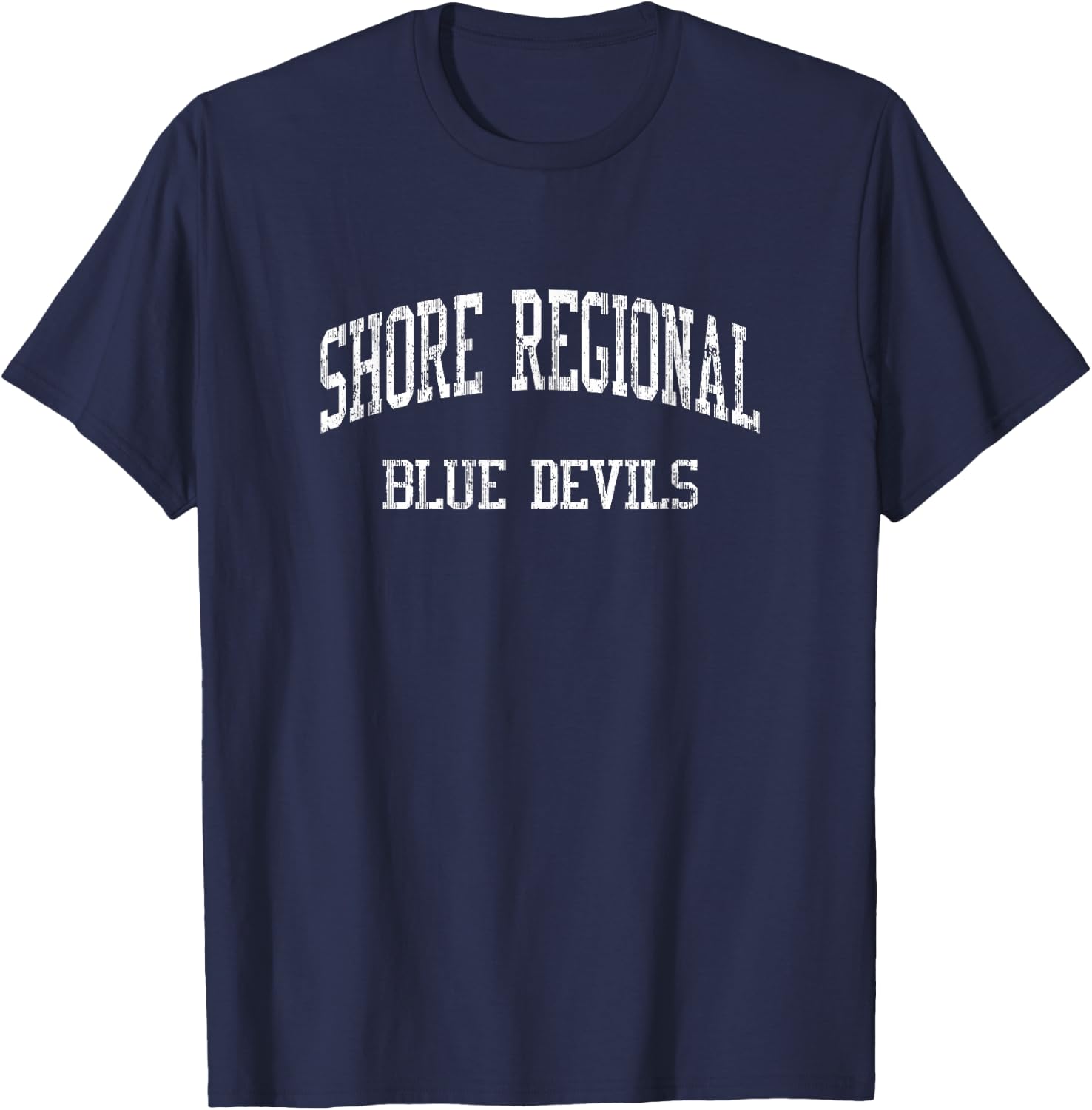 Shore Regional High School HS West Long Branch NJ Vintage Sp T-Shirt - T-Shirt | Navy