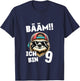 Kinder BÄÄM Ich Bin 9 Geburtstag Cooler Faultier Geburtstagsdeko T-Shirt - T-Shirt | Navy