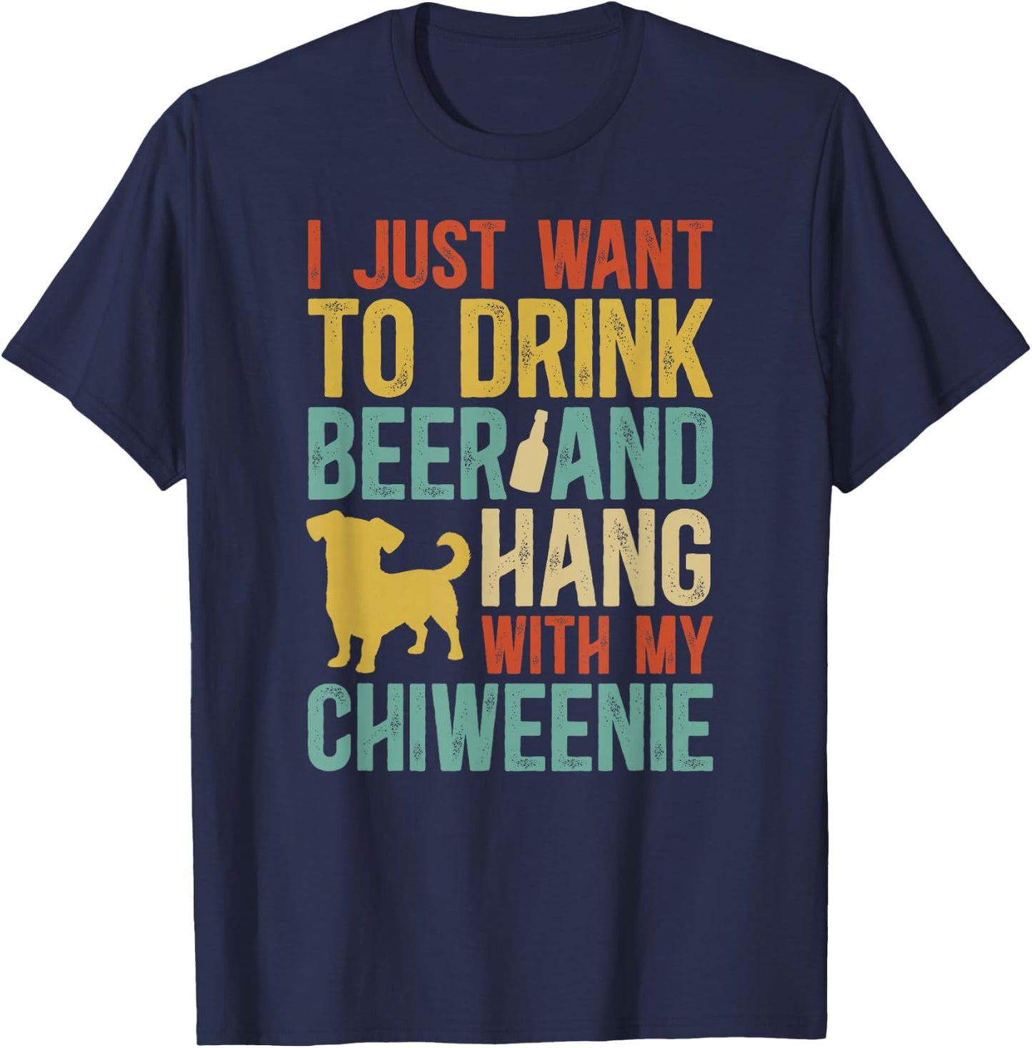 Chiweenie Owner Funny Chiweenie Mom Chiweenie Dad T-Shirt - T-Shirt | Navy