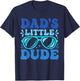 Dad's Little Dude Father's Day Matching Son Toddler Boy T-Shirt - T-Shirt | Navy