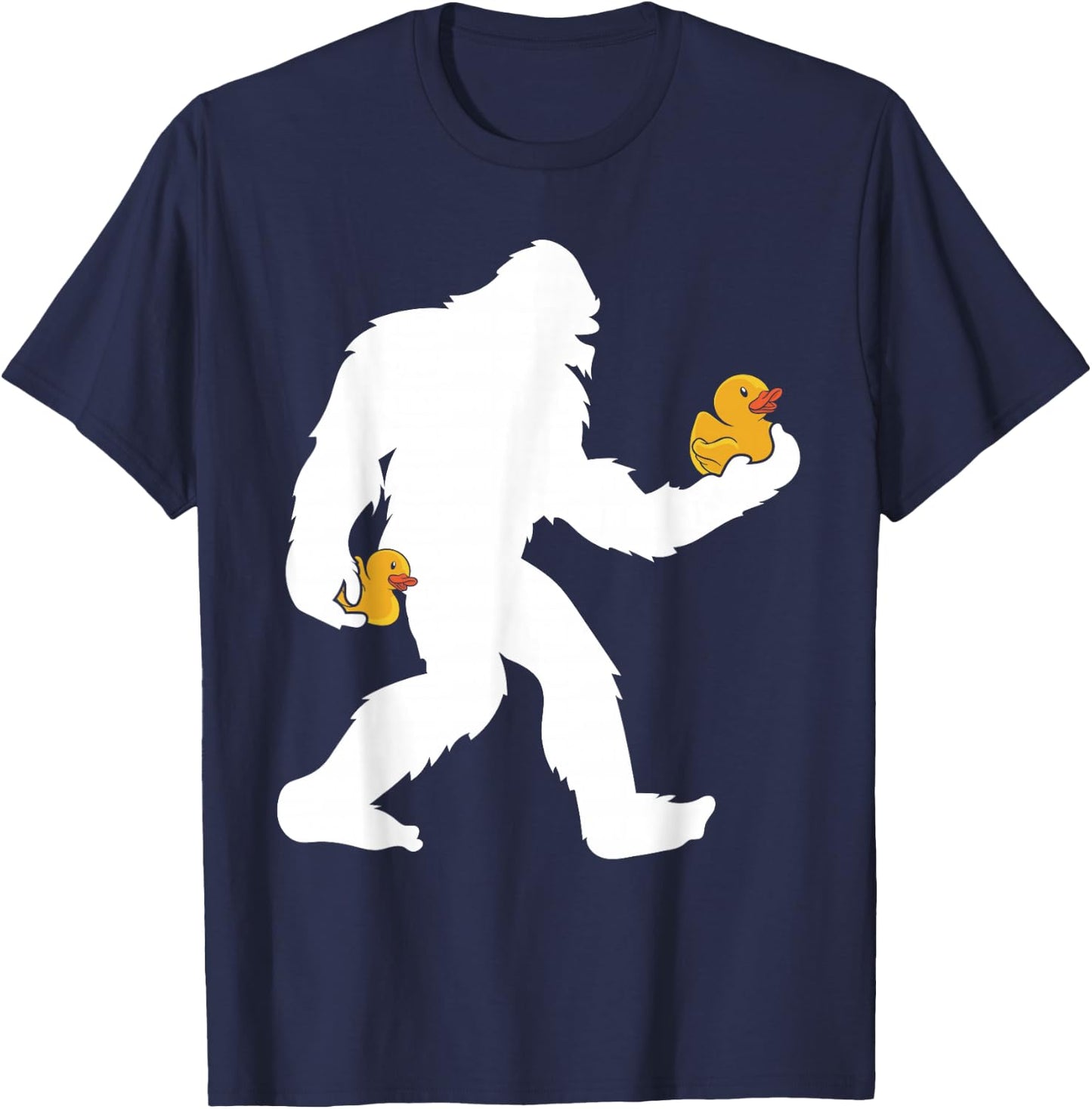Sasquatch Big Foot Yetti Kids Rubber Duck T-Shirt - T-Shirt | Navy