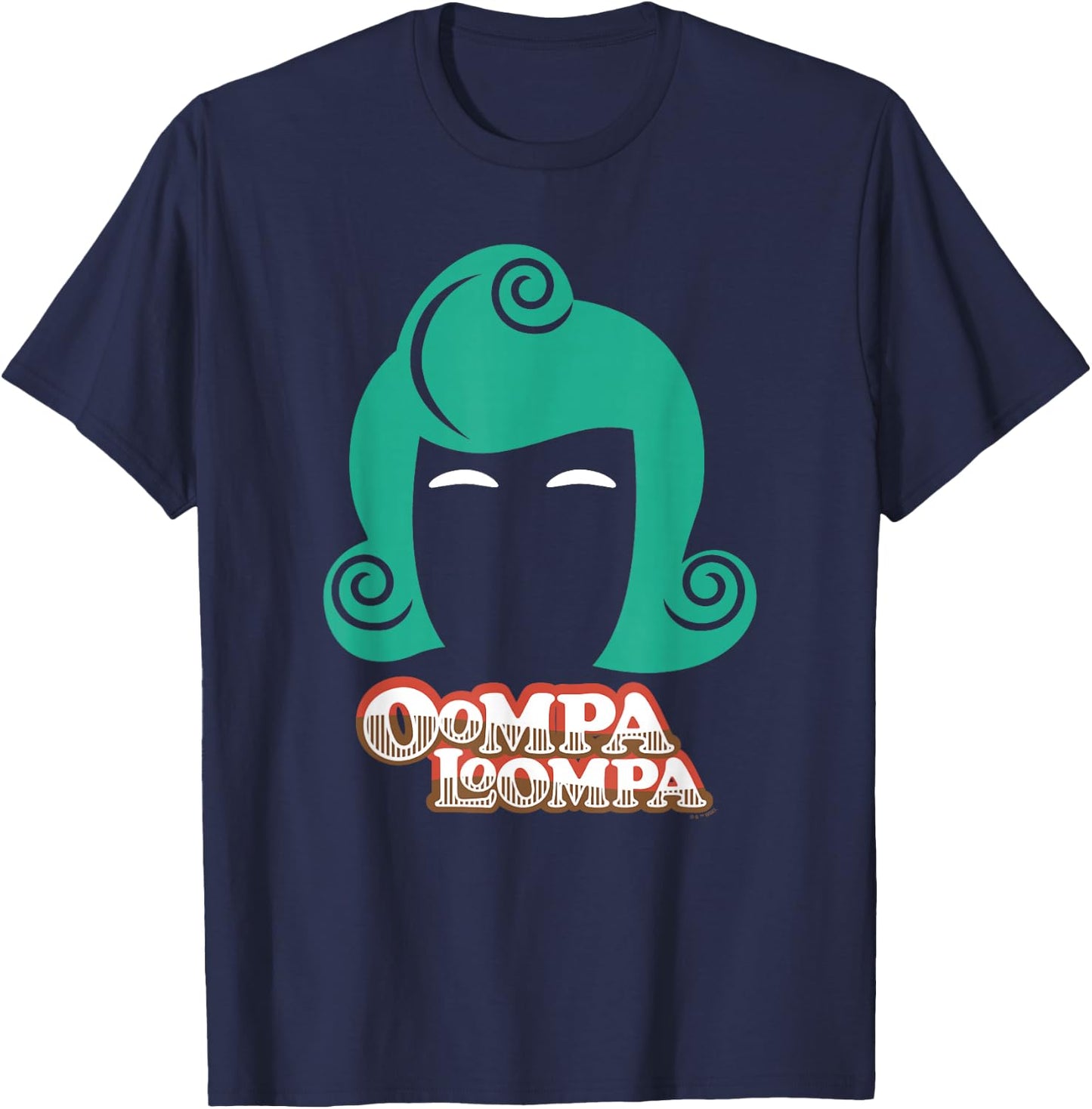 Willy Wonka And The Chocolate Factory Oompa Loompa Head T-Shirt - T-Shirt | Navy