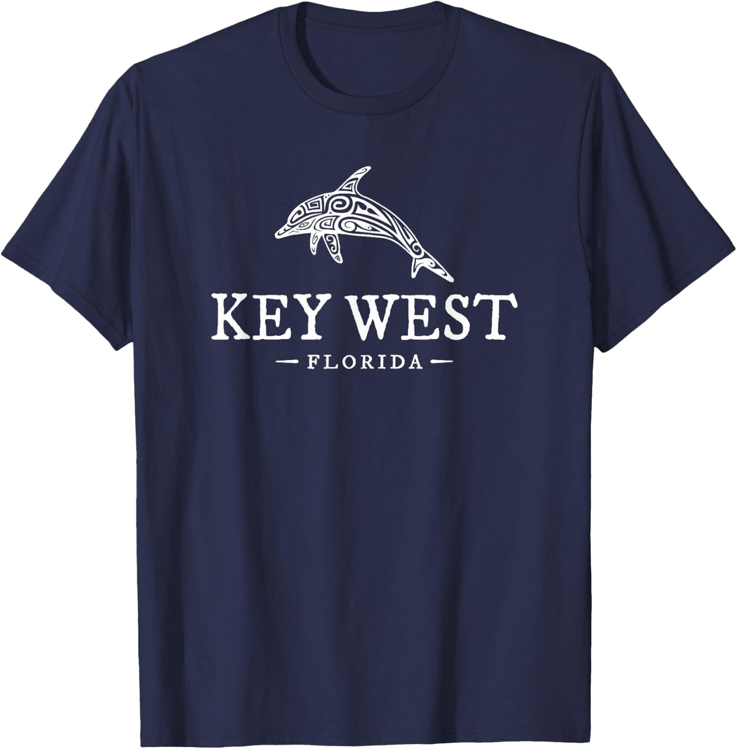Key West Florida Dolphin Vacation Souvenir Boys Girls T-Shirt - T-Shirt | Navy