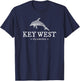 Key West Florida Dolphin Vacation Souvenir Boys Girls T-Shirt - T-Shirt | Navy