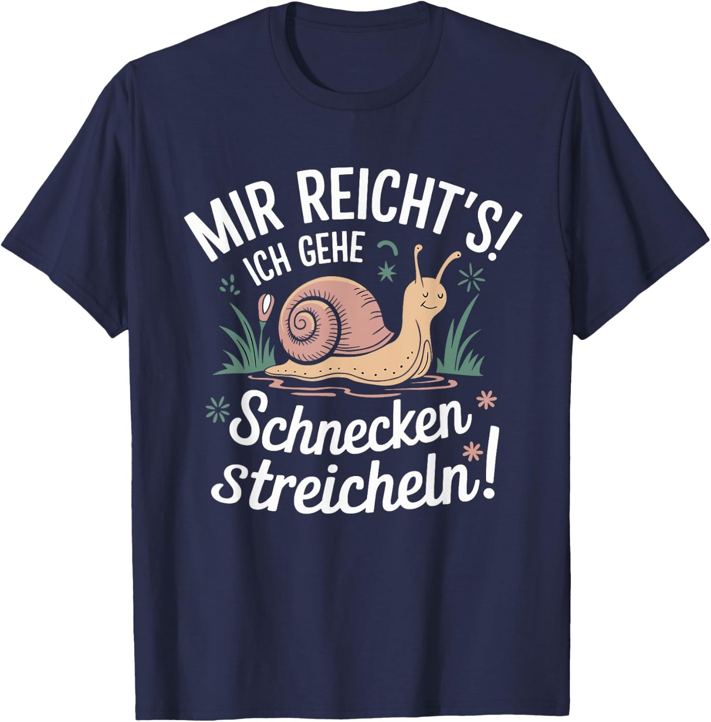 Snails Funny Children's Outfit Great Idea , black T-Shirt - T-Shirt | Navy