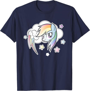 My Little Pony Rainbow Dash Cloud T-Shirt - T-Shirt | Navy