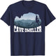 Cave Dweller Caving Caver Spelunking Speleology Potholing T-Shirt - T-Shirt | Navy