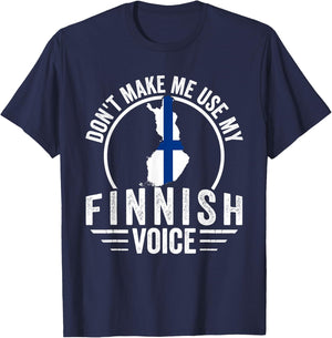 Finnish Roots Outfit Funny Finland Heritage Men Women T-Shirt - T-Shirt | Navy