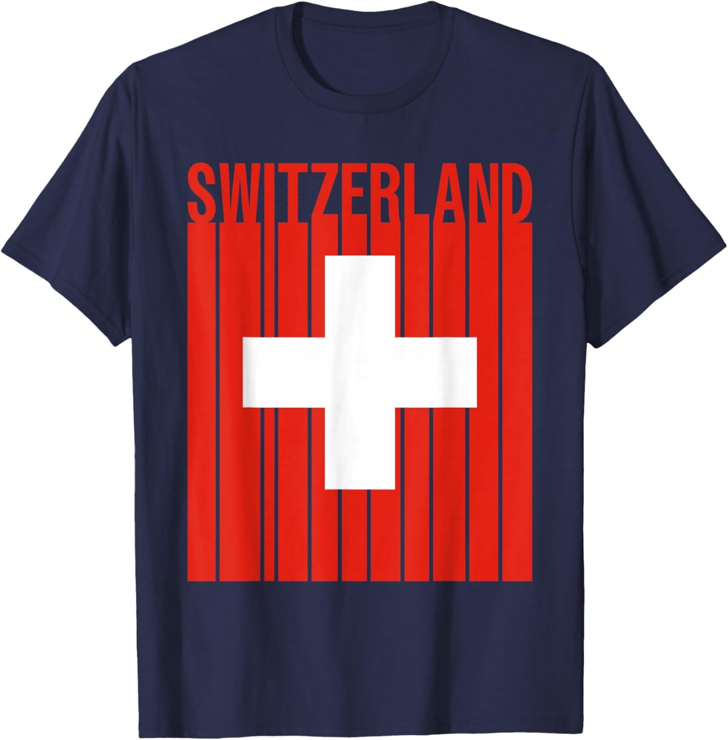 Switzerland Flag T-Shirt - T-Shirt | Navy
