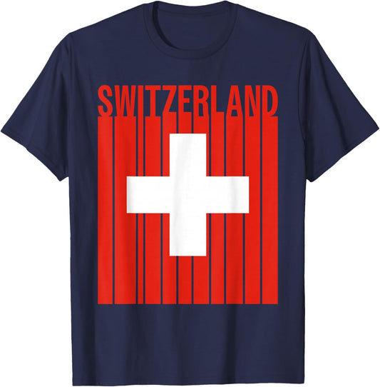 Switzerland Flag T-Shirt - T-Shirt | Navy