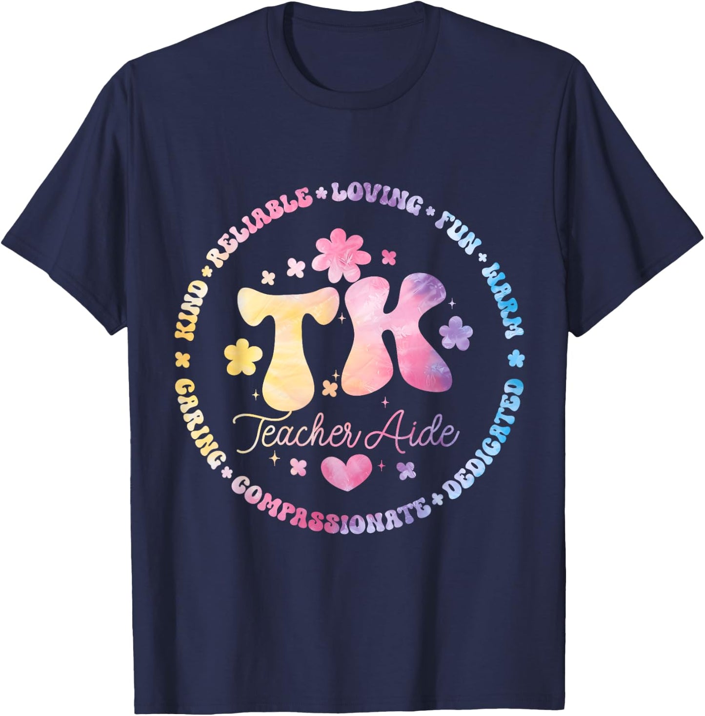 TK Teacher Aide Squad Transitional-Kindergarten Back School T-Shirt - T-Shirt | Navy