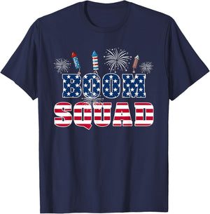 Boom Squad 4th of July T-Shirt - T-Shirt | Navy