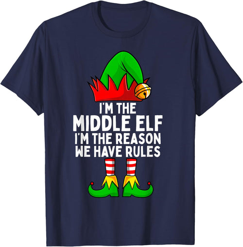 I'm The Middle Elf Matching Family Christmas
