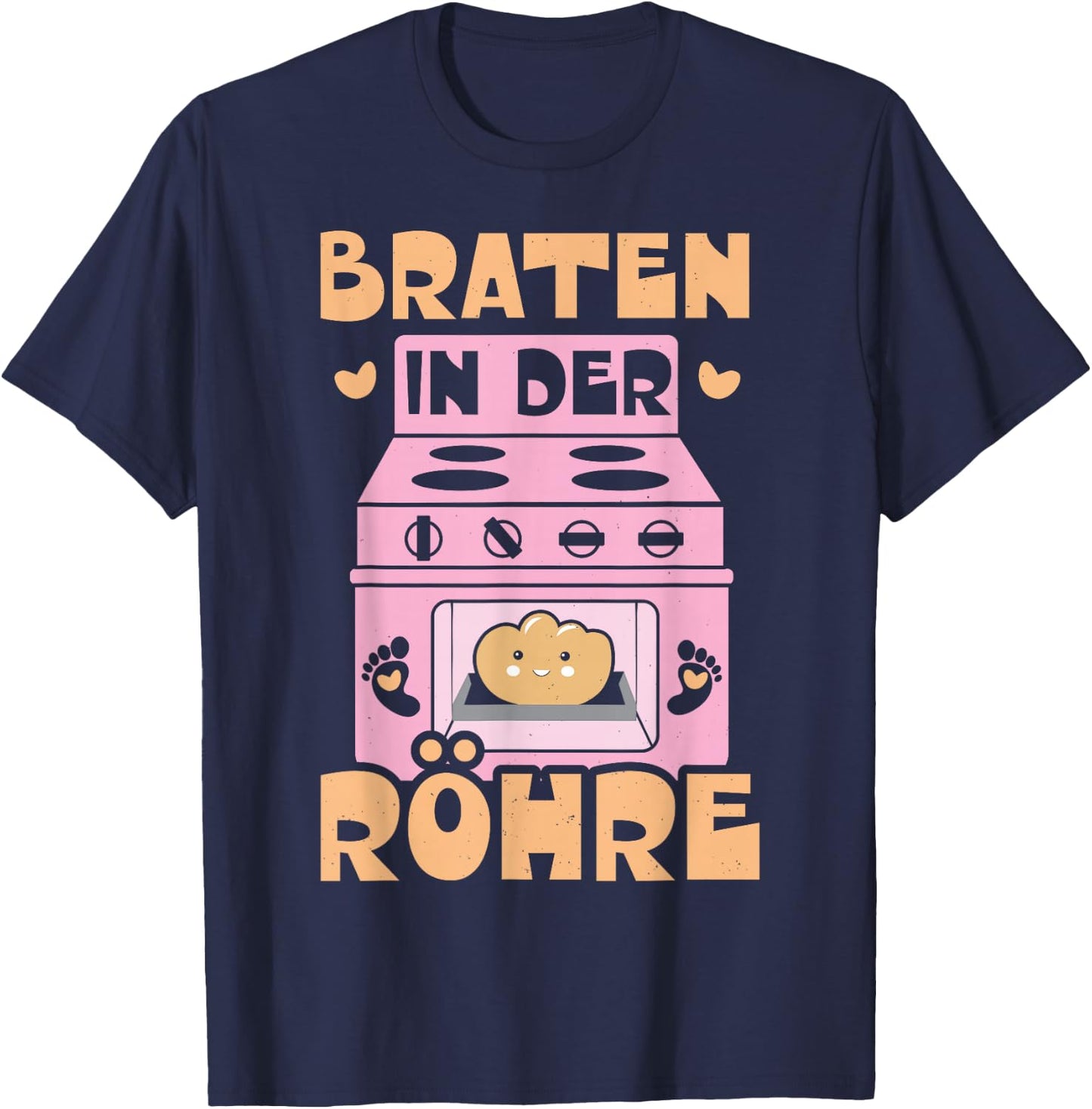 Braten in der Röhre - Schwanger Mama Schwangerschafts T-Shirt - T-Shirt | Navy