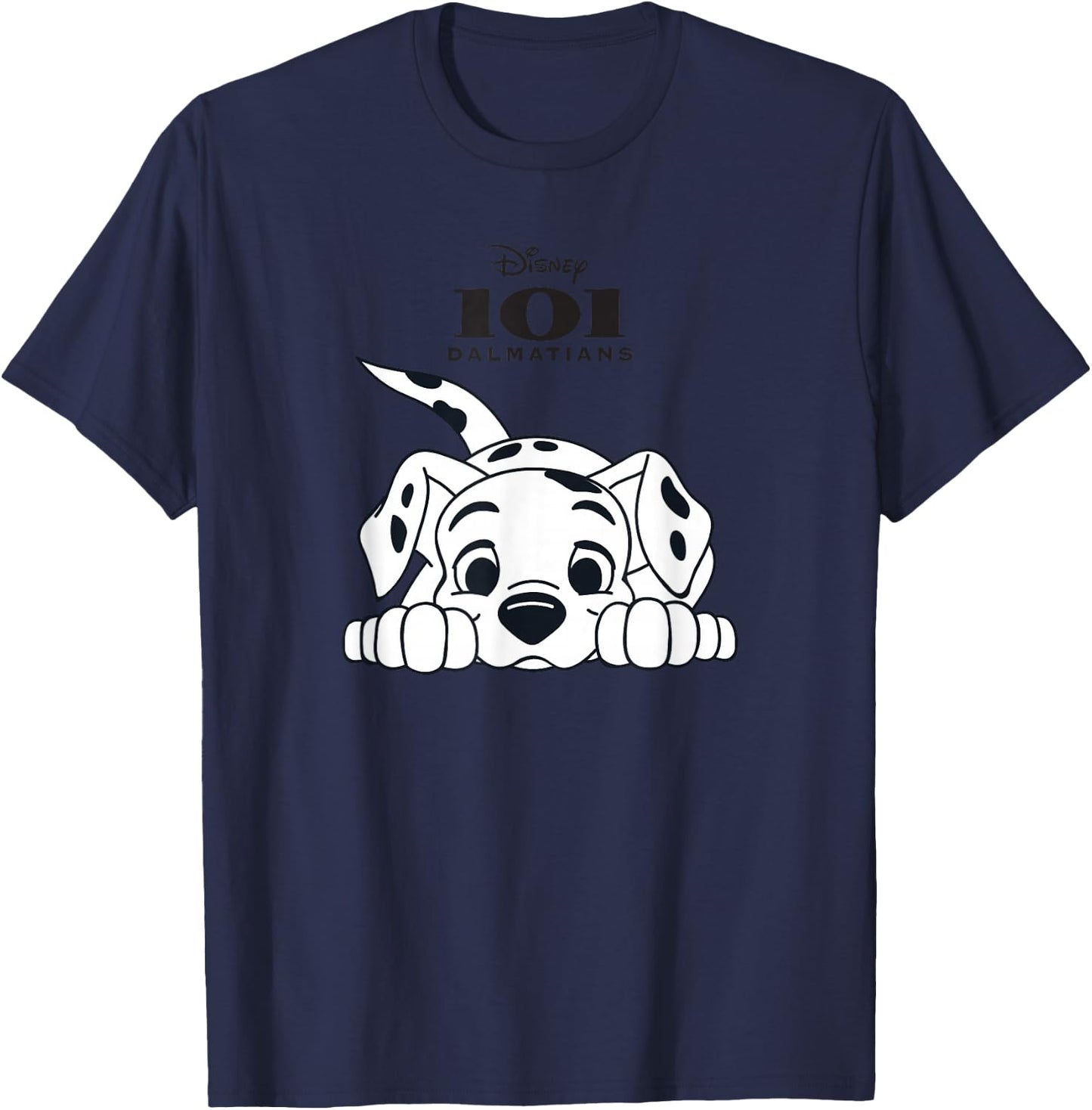 Disney 101 Dalmatians Playful Position Puppy Logo T-Shirt - T-Shirt | Navy