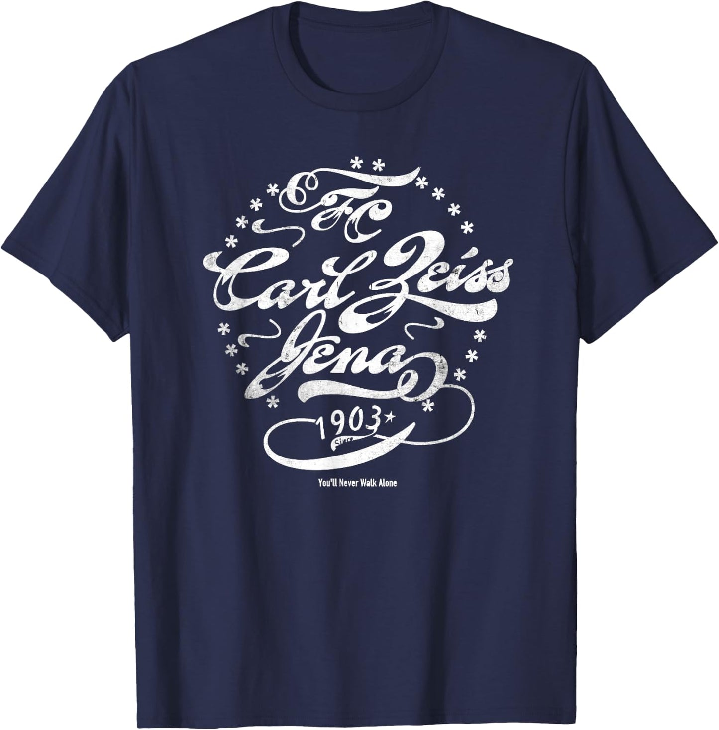 Jena Paradies City FCC Fußball 1903 Saale blau T-Shirt - T-Shirt | Navy