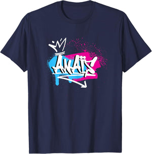 Woman Girls Funny Gift Humour Name for Anaïs , Black T-Shirt - T-Shirt | Navy